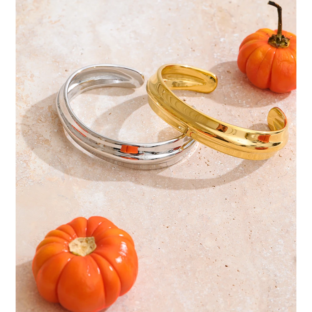 Yhpup Stainless Steel Metal Bracelet Bangle for Women