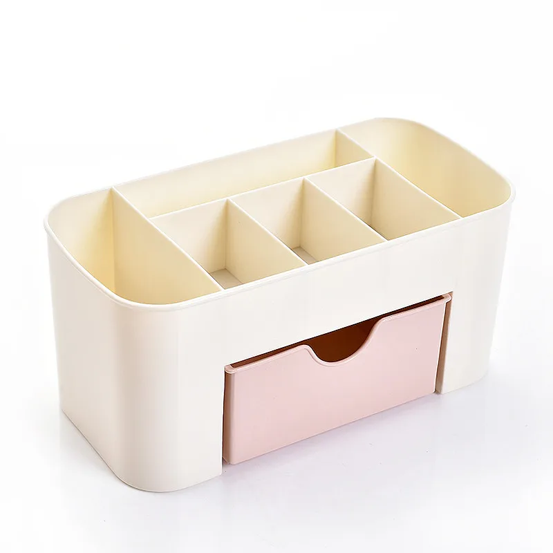 Desktop Double Layer Makeup Organizers Storage Box Cosmetic Drawers Jewelry Display Box Case Container Boxes Organizer New 5