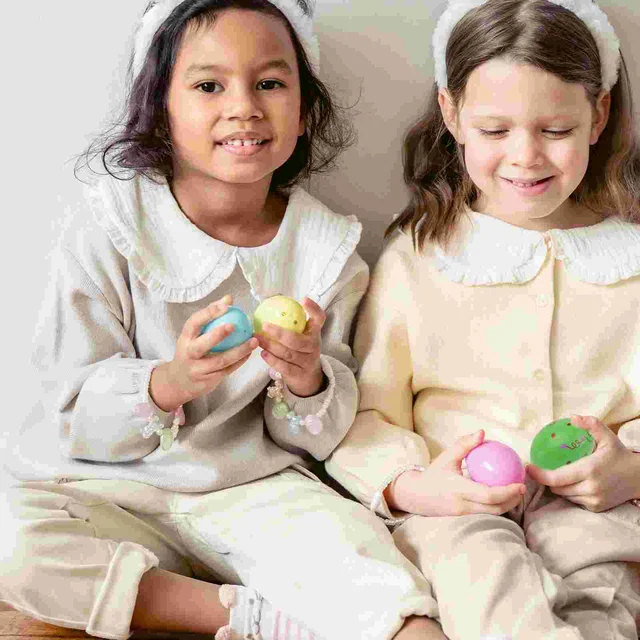 Wooden Egg Maracas Shakers Music Percussion Toy for Kids (Random Color) 5