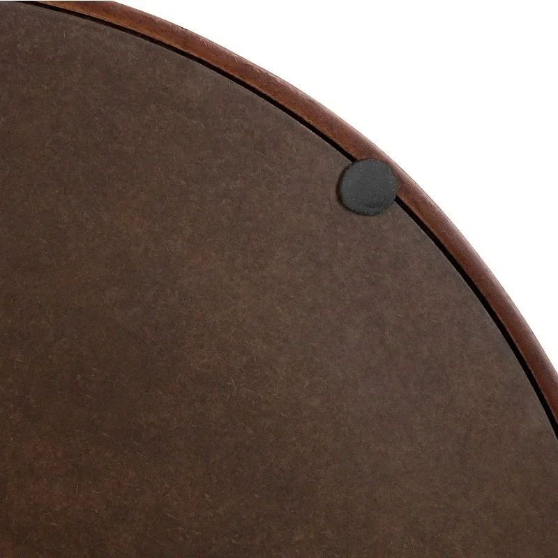 Medieval Modern Circular Wooden Tray, Diameter 15.5 Inches, Decorative Tray 6