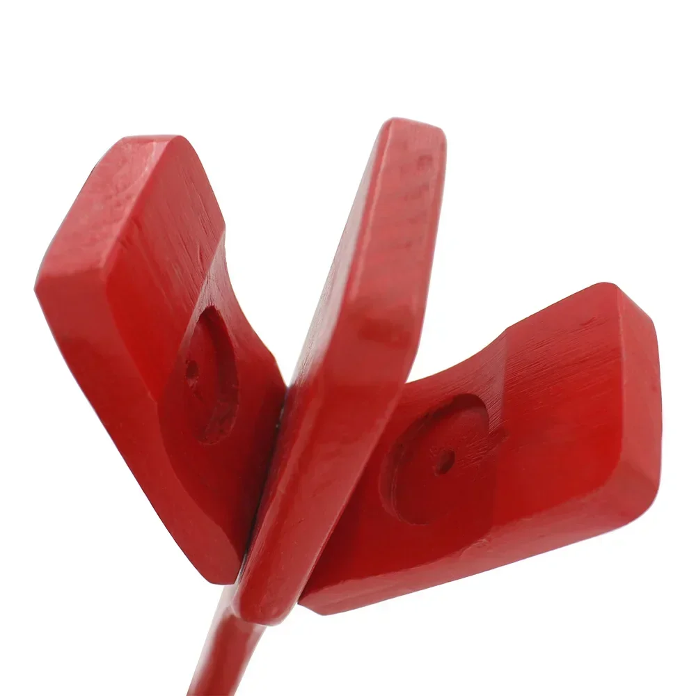 Hand-Rocking Wooden Rattle Board Solid Wood Red Orff Percussion Instruments Children's Musical Enlightenment Musical Gifts Toys