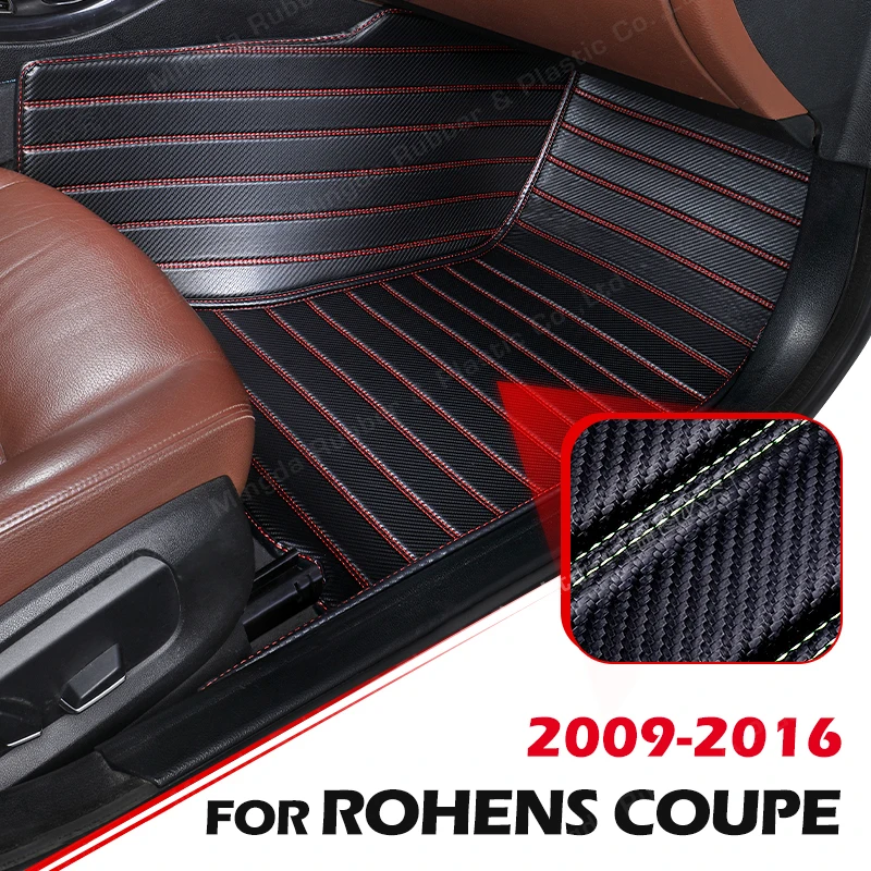 

Custom Carbon Fibre style Floor Mats For Hyundai ROHENS-Coupe 2009-2016 10 11 12 13 14 15 Foot Carpet Auto Interior Accessories