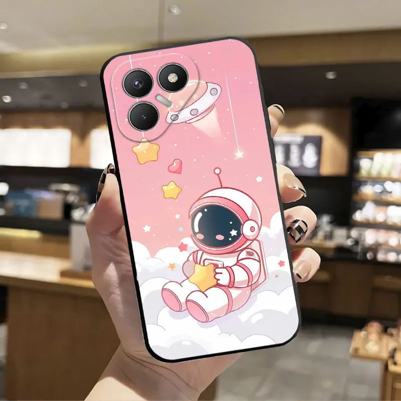 Sleek Silicone Shockproof Phone Case - Ultra Fashion Print, Black