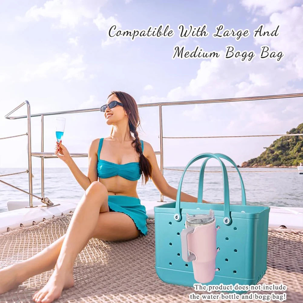 Cup Holder for Bogg Tote Bag Water Bottle Holder Adjustable Water Bottle Sleeve Beverage Storage for Stanley
