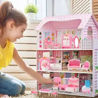 Ensemble de meubles pour maison de poupée, accessoires miniatures pour chambre, salon, salle de bain, cuisine, jouets de simulation pour la famille, cadeau 6