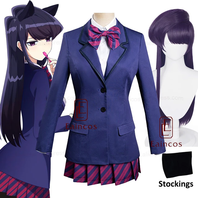 Anime Komi Can't Communicate Osana Najimi Cosplay Costume Wig Set Women  Party Dresses Up Osana Najimi Female Cosplay Uniform - AliExpress