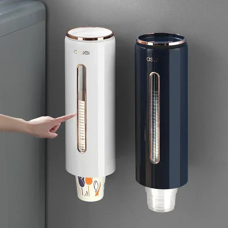 Dispenser Automatically Drop Cup Remover Wall Mounted Disposable Paper Cups Dispenser Plastic Cup Holder Cups Container cup storage holder,paper cup dispenser
