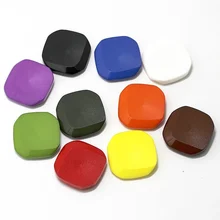 8pcs/lot Matte Square Buttons for DIY Top Coat Plastic Resin Sewing Buttons Clothing Embellishments Craft Accessories