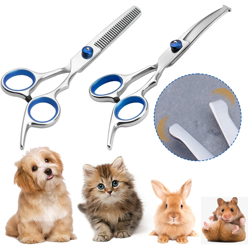 1pc Pet Grooming Scissors Professional Stainless Steel Dog Scissors