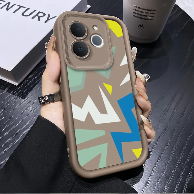 Fashion Graffiti Matte Silicone Shockproof Phone Case