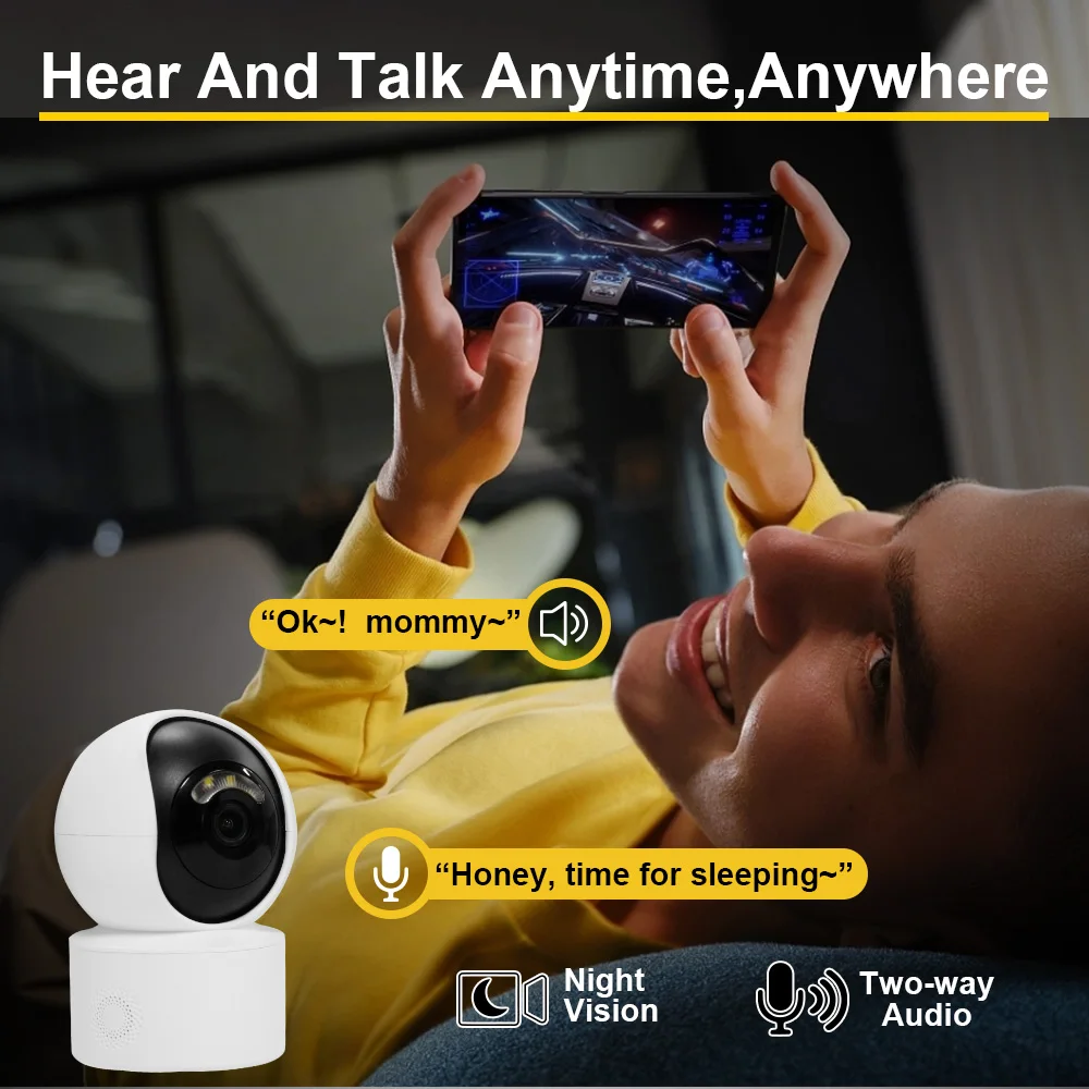 Yoosee 5MP WiFi Security PTZ Indoor IP Camera 3MP Smart Home Two Way Audio Human Detect Auto Tracking Surveillance Cameras 3