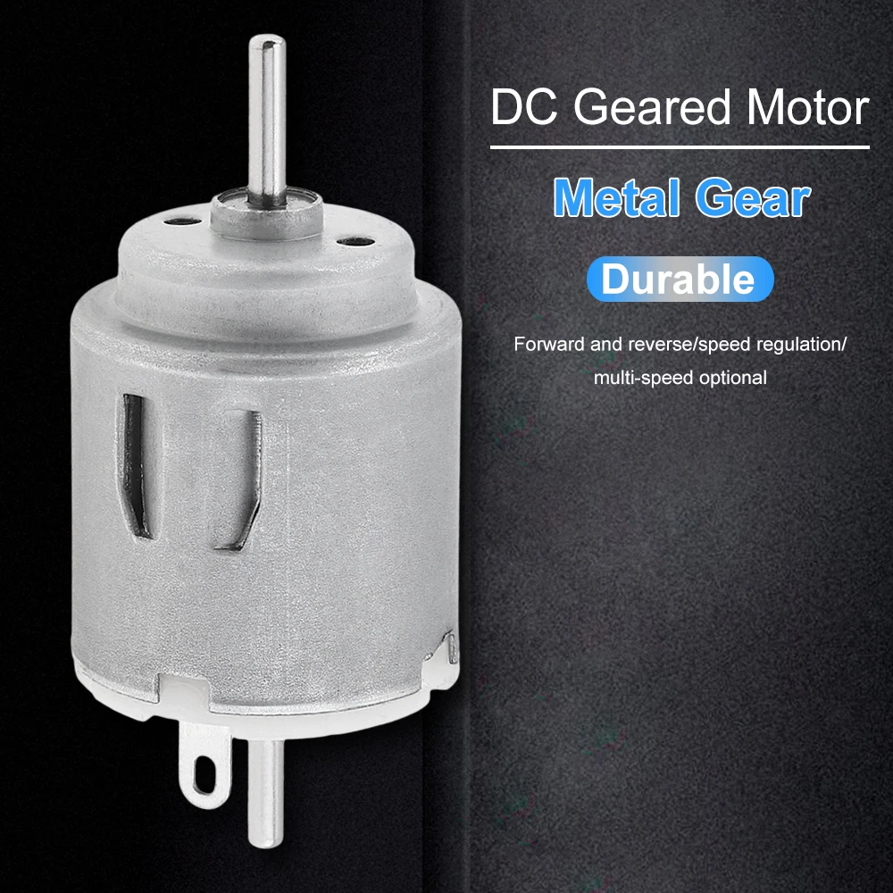 R140 DC Motor Double Shaft Output 4.5V 10000RPM High Speed Micro Motor for DIY Toys Tools