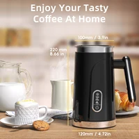 BioloMix Mousseur à lait intelligent 5 en 1 avec écran tactile LED, mousse de style pour café et latte, machine à mousse chaude et froide 5