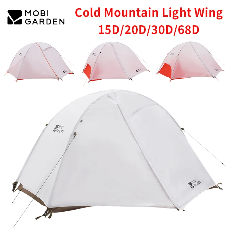 MOBI GARDEN Ultralight Hiking Tent 1 Person 15D 20D 30D 68D Nylon