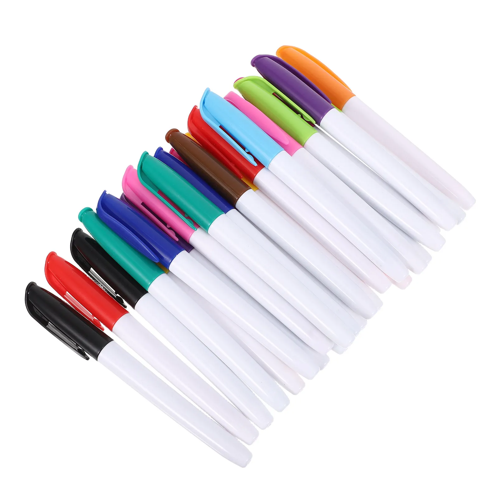 24Pcs 다채로운 화이트 보드 마커 사무실 교실 학교 학생을위한 고급 지우기 펜 노트 작성 용품 대량