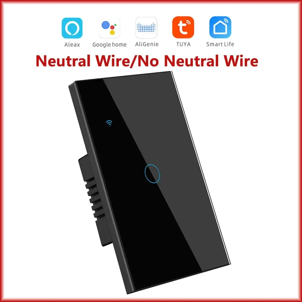 Tuya חכם מפסק אותנו חוט נייטרלי/אין חוט נייטרלי צורך 1/2/3/4 כנופיה אור ויפי מתג עבודה עם alexa Google Home