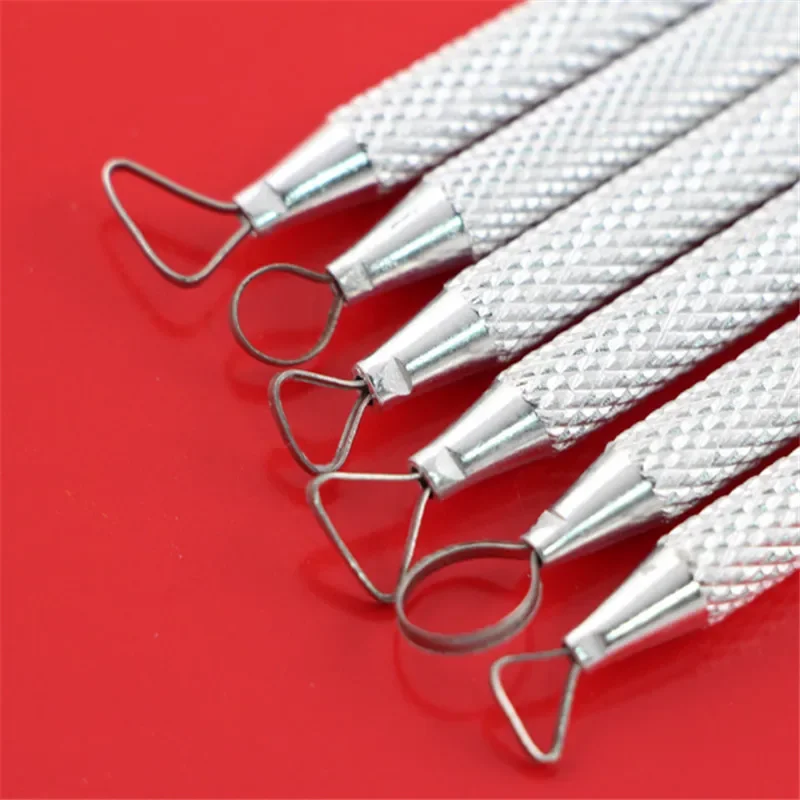 6pcs/set DIY Leather Round Row Punching Tool Alloy Steel 4/5/6mm Spacing Hole Punches Lacing Stitching Hand Sewing Thread Tool