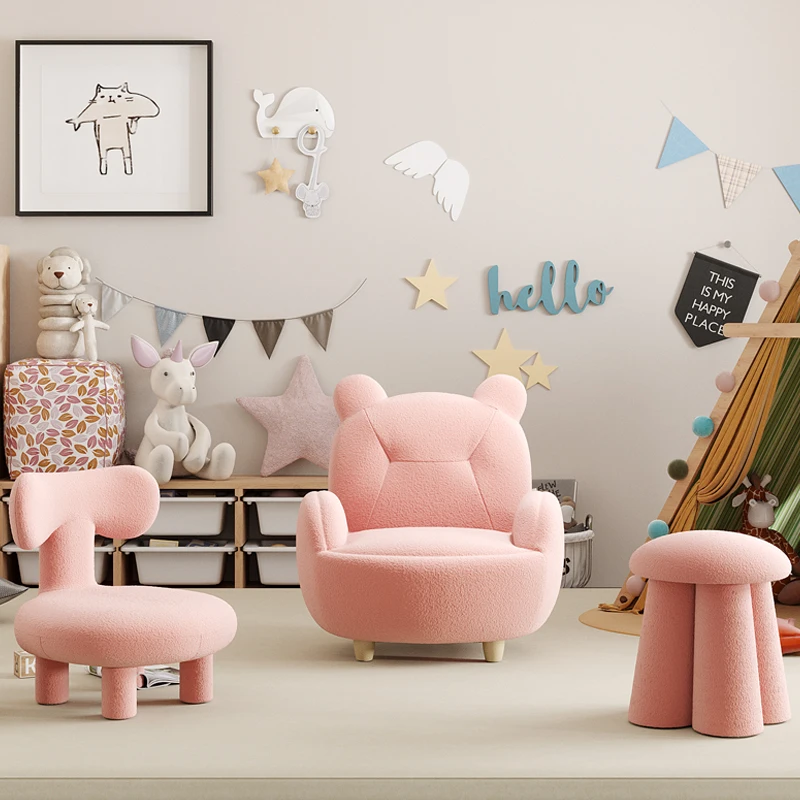 Kids Sofa Furniture Children Baby Lounger Hello Chair Pouf Poufs Sofas Child Sofa Infantil Childrens Children's Kawaii