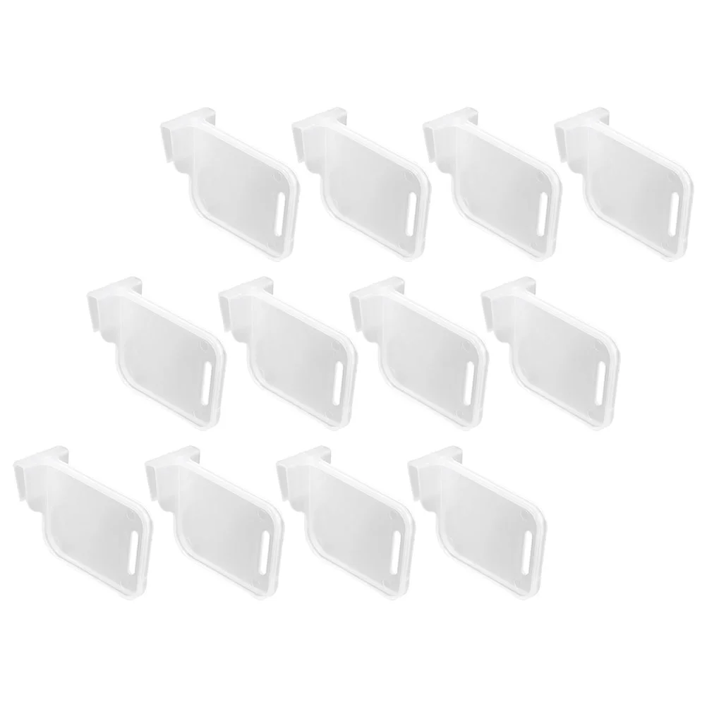 12pcs Fridge Partitions Refrigerator Side Door Dividers Fridge Door Shelf Bin Clips