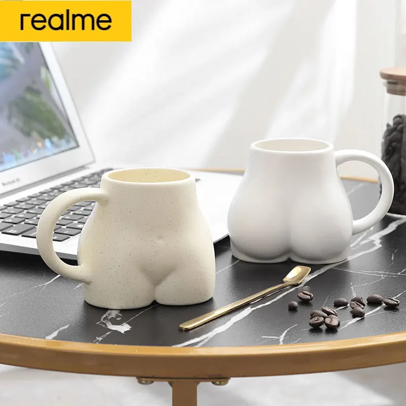 

Realme Personalized 3D Mouth Ceramic Coffee Mug White Handmade Porcelain Tea Cup Creative Drinkware Special Gift For Men Women