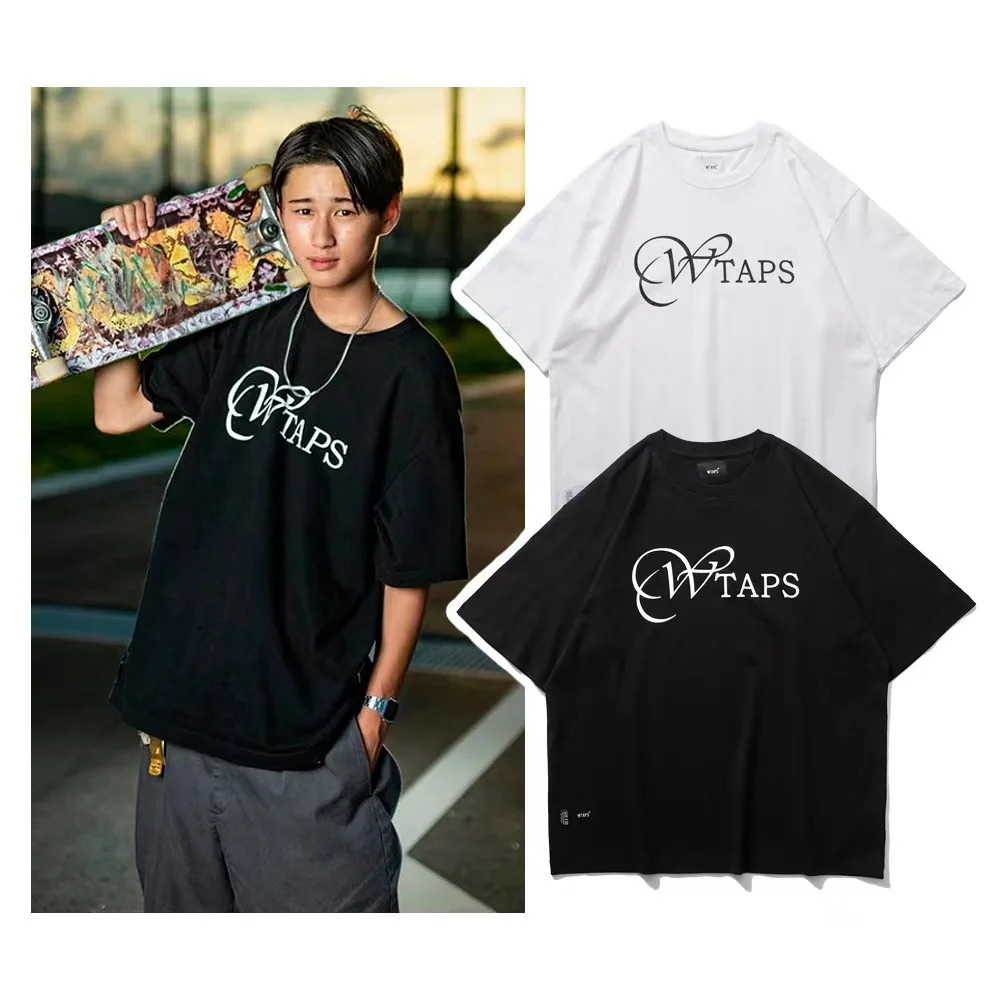 

Japanese Classic WTAPS 2023 Summer New Short Sleeve T-shirt Round Neck Chest Print Short Sleeve T-shirt Cityboy Men and Women's