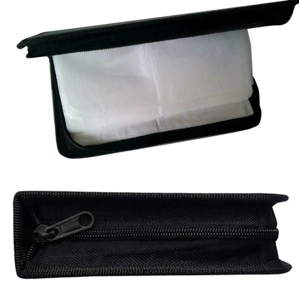 VCD DVD CD 휴대용 보관 케이스 휴대용 가방 인조 가죽 홀더 디스크 지갑 휴대용 가방 정리함