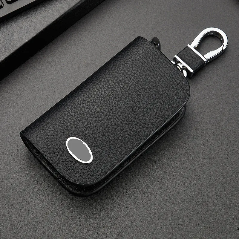 Luxurious Genuine Leather Car Key Holder and Wallet