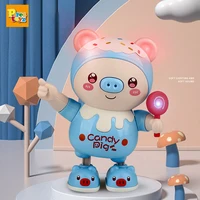 New Electric Dancing Pet Pig Toys With Swing Light Music Little Cute Pig Animal Toys For Baby Birthday Xmas Gift Wholesale 1