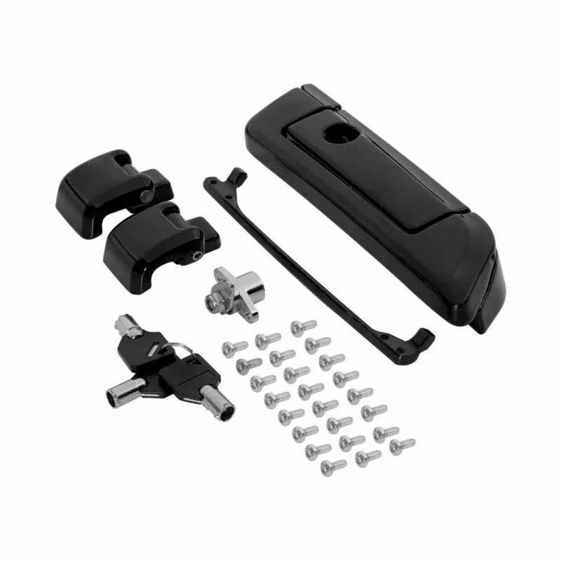 Motorcycle Pack Trunk Lid Latch Lock Key Hardware Kits Harley Tour Pak Touring Road Glide Electra Glide Road King 2014- motorcycle trunk lock motorcycle trunk lock set