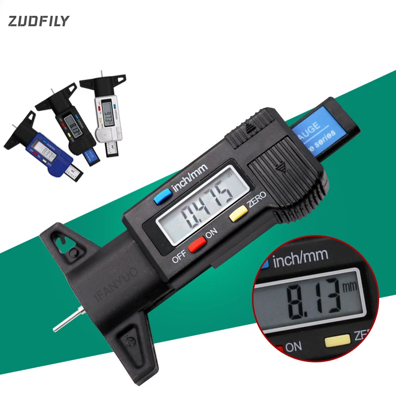 Description Picture 4 of itemDigital Car Tyre Tire Tread Depth Gauge Meter Measurer Tool Caliper Thickness Gauges Tread Brake Pad Shoe Tire Monitoring System