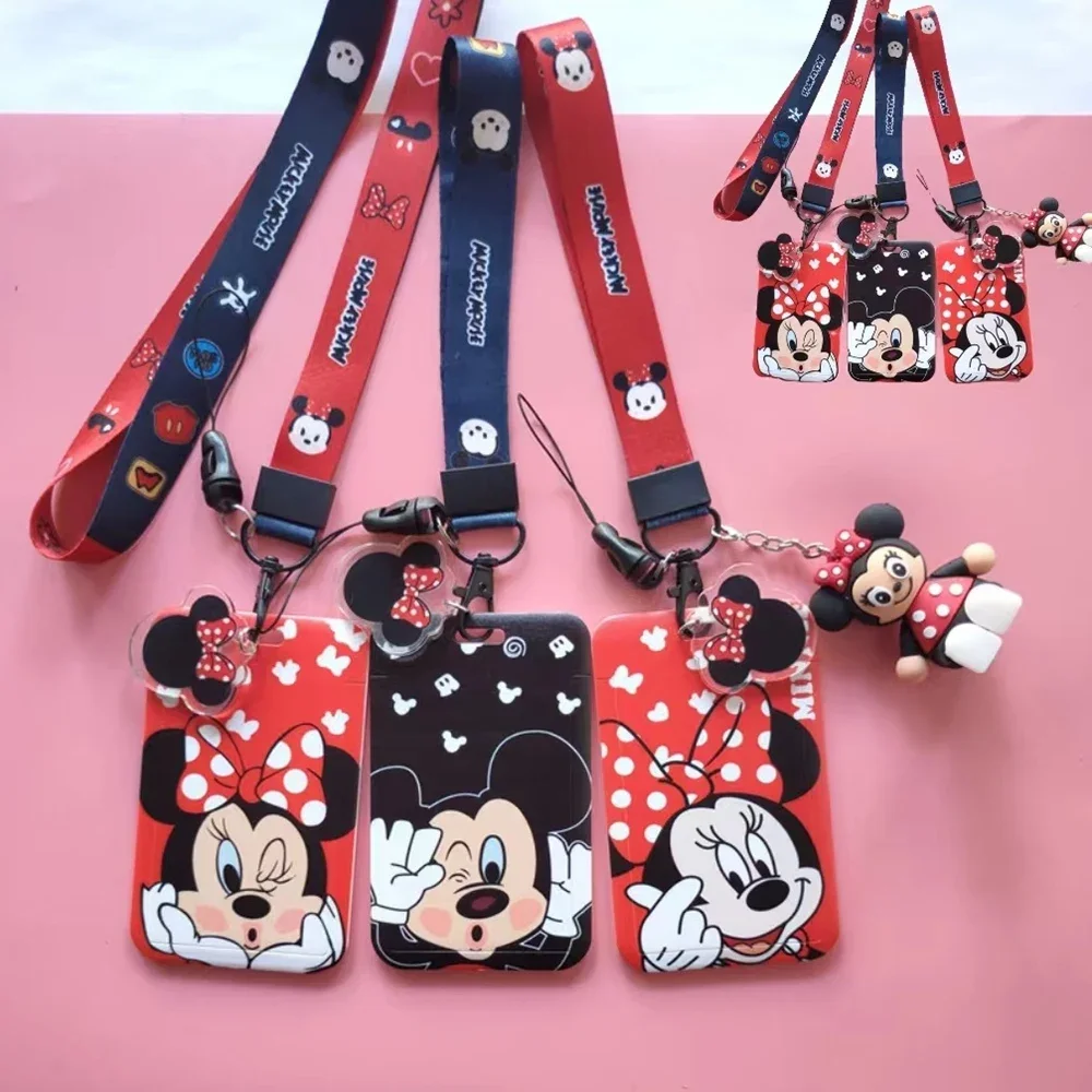 Mickey e Minnie Strap Lanyard para Chaves Chaveiro Crach ID Cart o de mickey-e-minnie-strap-lanyard-para-chaves-chaveiro-crach-id-cart-o-de