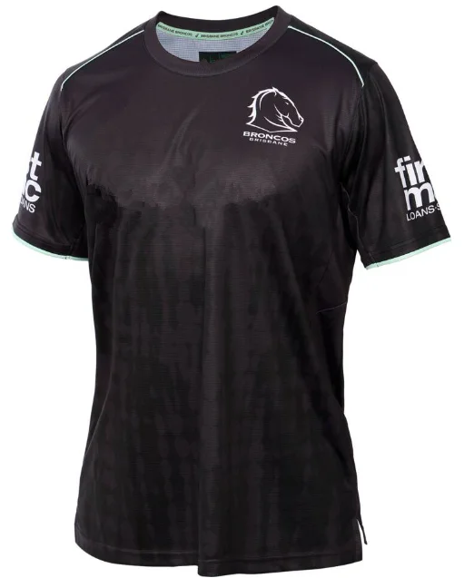 Broncos HOME RUGBY JERSEY / BRONCOS MEN'S LONG SLEEVE TRAINING SHIRT SINGLET SHORTS Size:S-5XL