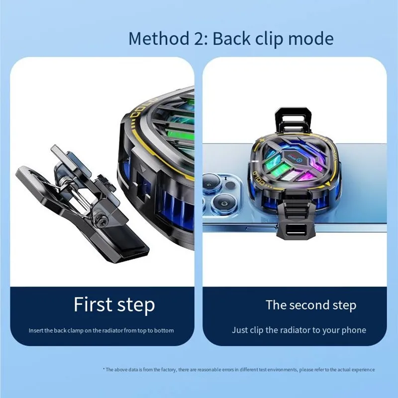 مروحة تبريد مشعاع متنقلة مغناطيسية 2 في 1 لهواتف i...