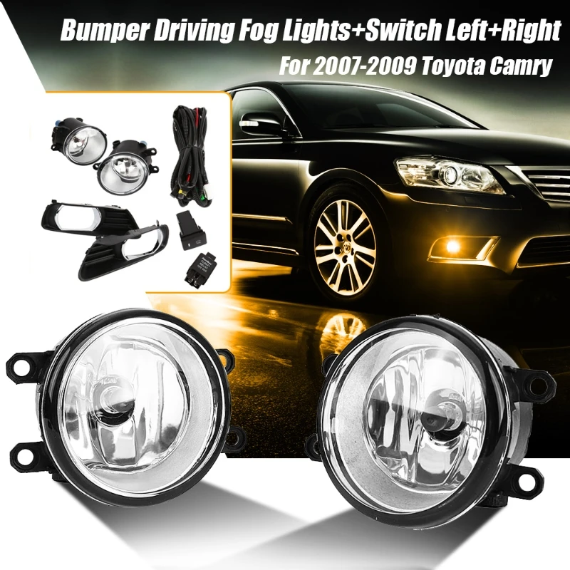 

Car Front Bumper Fog Light with Harness Switch Kit for Toyota Camry 2007-2009