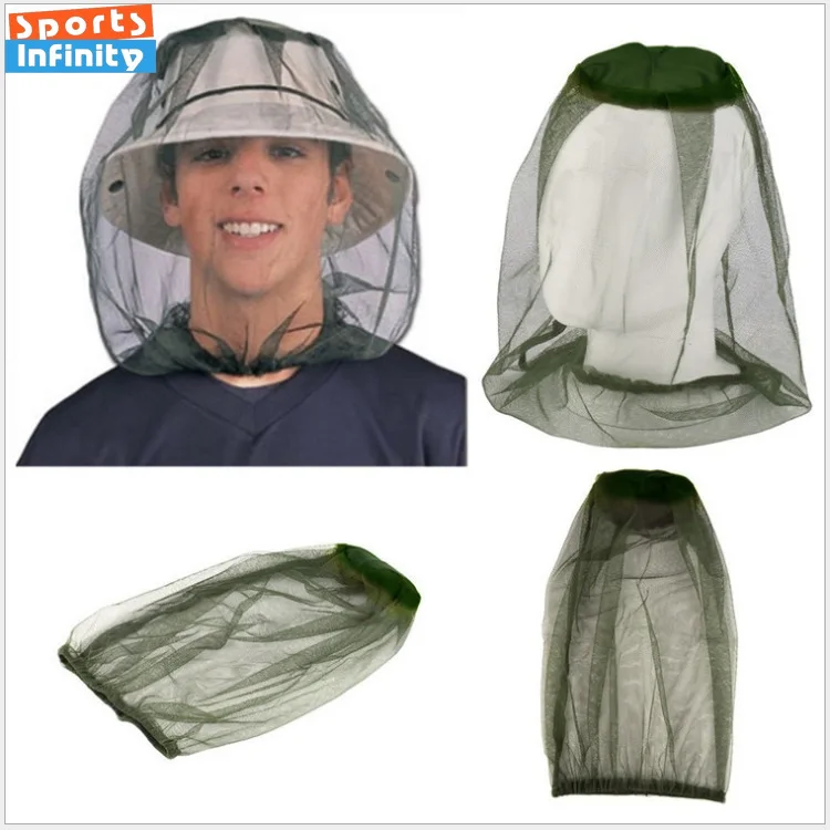 Outdoor Night Fishing Face Mask Insect and Mosquito Proof Mesh Mask Fishing Sun Protection Anti Bee Hat Accessories
