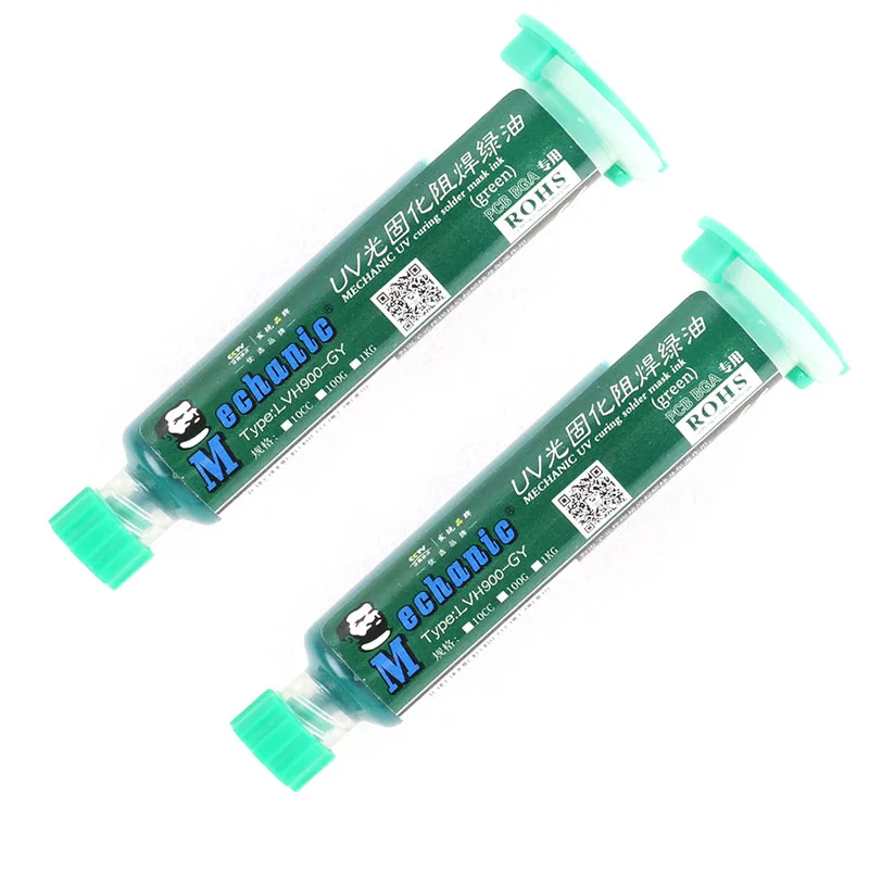 2pcs/lot Pcb Uv Photosensitive Inks, Green Pcb Uv Curable Solder Paste