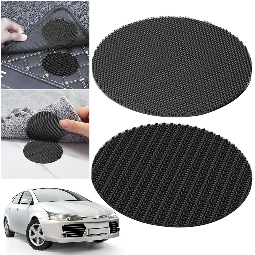 2Pcs Foot Mats Fixing Stickers Double Faced Mats Grip Tape Sticker High Adhesive Anti Skid for Car Floor Mat