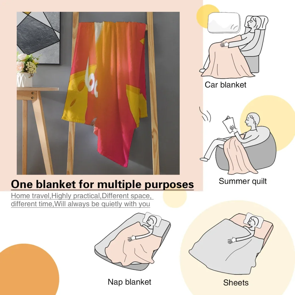 Fourbob-Booba Animation for kids 2020 Medium Blanket Soft comforter sets throw for Couch Warm Flannel Blankets Bedroom Décor 5