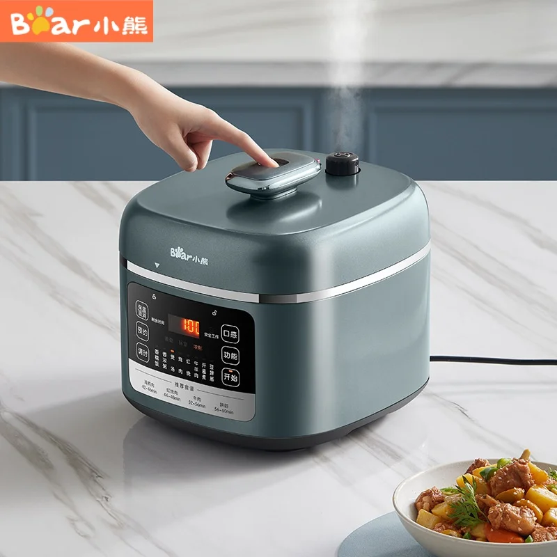 Electric Pressure Cooker Household 5 Liter Capacity Smart High Voltage Rice Cooker Multi-functional Soup Porridge Stew Pot 220V new at91rm9200 qu 002 cpu 180mhz voltage 1 65v 1 95v capacity 128kb total ram capacity 48kb lqfp 208