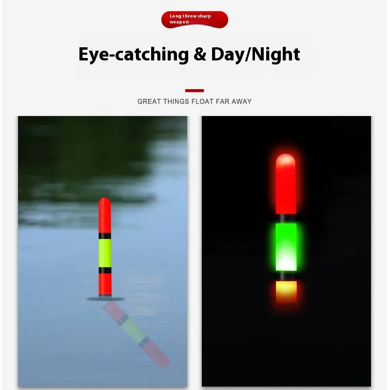 베스트 세일 발삼목 해양 발광 LED 낚시찌 높은 부력 야간 조명 바위낚시