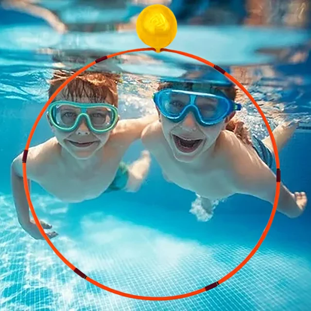 Diving Swim Rings Pool Toy Under Water Dive Swimming Through Games for Summer Kids Dive Train Circles for Summer Outdoor 2