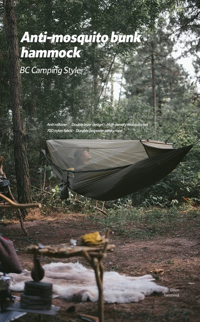 Kuuleyn Hamacs Pour L'extérieur, Hamac De Camping, Lit Suspendu Pour Hamac Double De Voyage De Camping Portable Avec Sangle D'arbre(avec Arbre à Fruit Vert à Vert Foncé