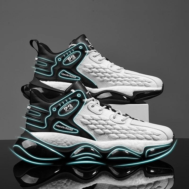 New Men Casual Shoes Breathable Mesh Sneakers Comfortable Walking Footwear Male Running Sport Shoes Lace Up Walking Shoe