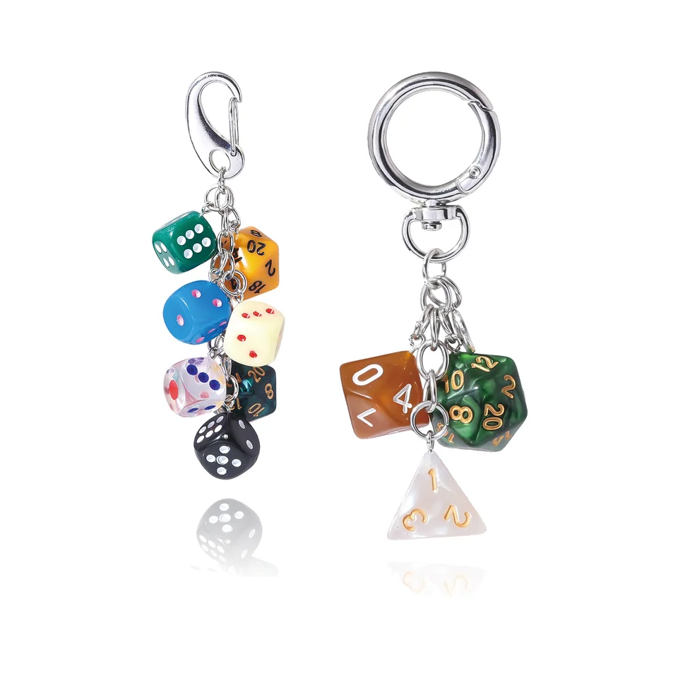 小物 Y2K Dice chain Retro DIY Dice Put Together Skull Pants Chain Y2K