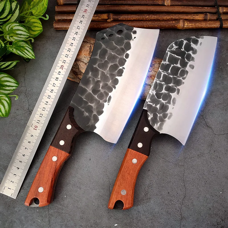 

Kitchen Knives Cleaver Meat Knife Slicing Fish Chopping Vegetable Wooden Handle Boning Butcher Knife Chef Cooking Kitchen Tools