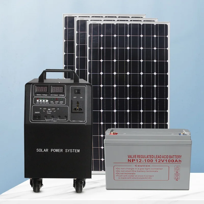 

Whole House 220V 1000W Portable Solar Power Generator Running Solar Power System for Home solar systems