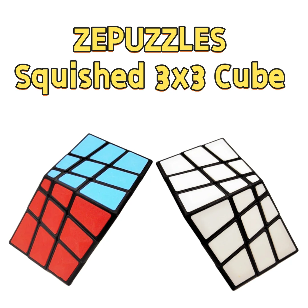 ZEPUZZLES Squished 3x3 큐브 이상한 모양의 큐브 전문 퍼즐 장난감 Cubo Magico Kid Gift
