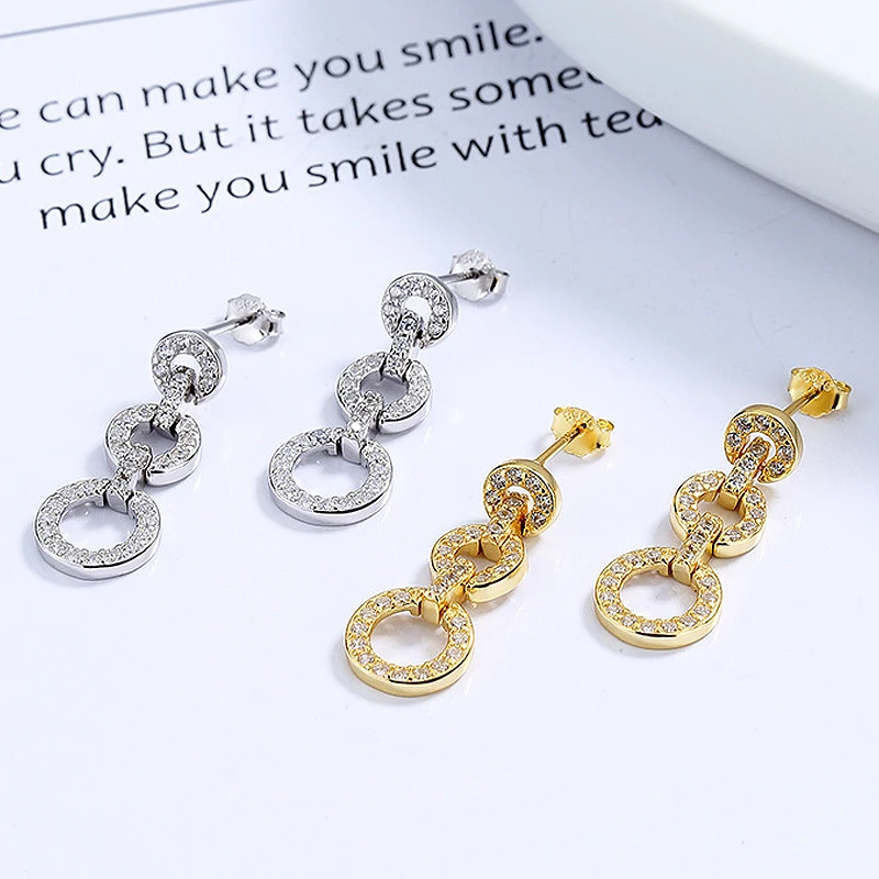 

Геометрические круглые серьги из циркония, серебро 925 пробы, серьги-кисточки, Простые ретро серьги для женщин, аксессуары, подарки