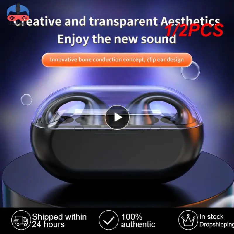 1/2 Pezzi Copia Per Ambie Sound Earcuffs Ear Bone Conduction Earring Auricolari Wireless Cuffie Tws Sport