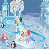 Penguin Race Set Penguin Slide Playset LED Flashing Lights Racing Track Game Set Penguin Stair Climbing Toys Kids Holiday Gift 3